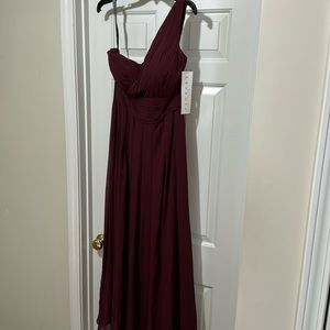 Maroon Bridesmaids Dress